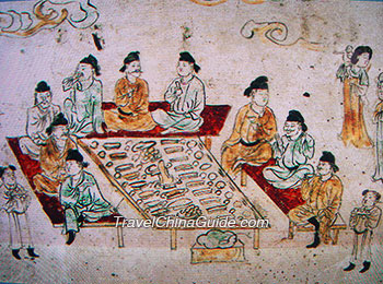 Mural of a Banquet, Tang Dynasty